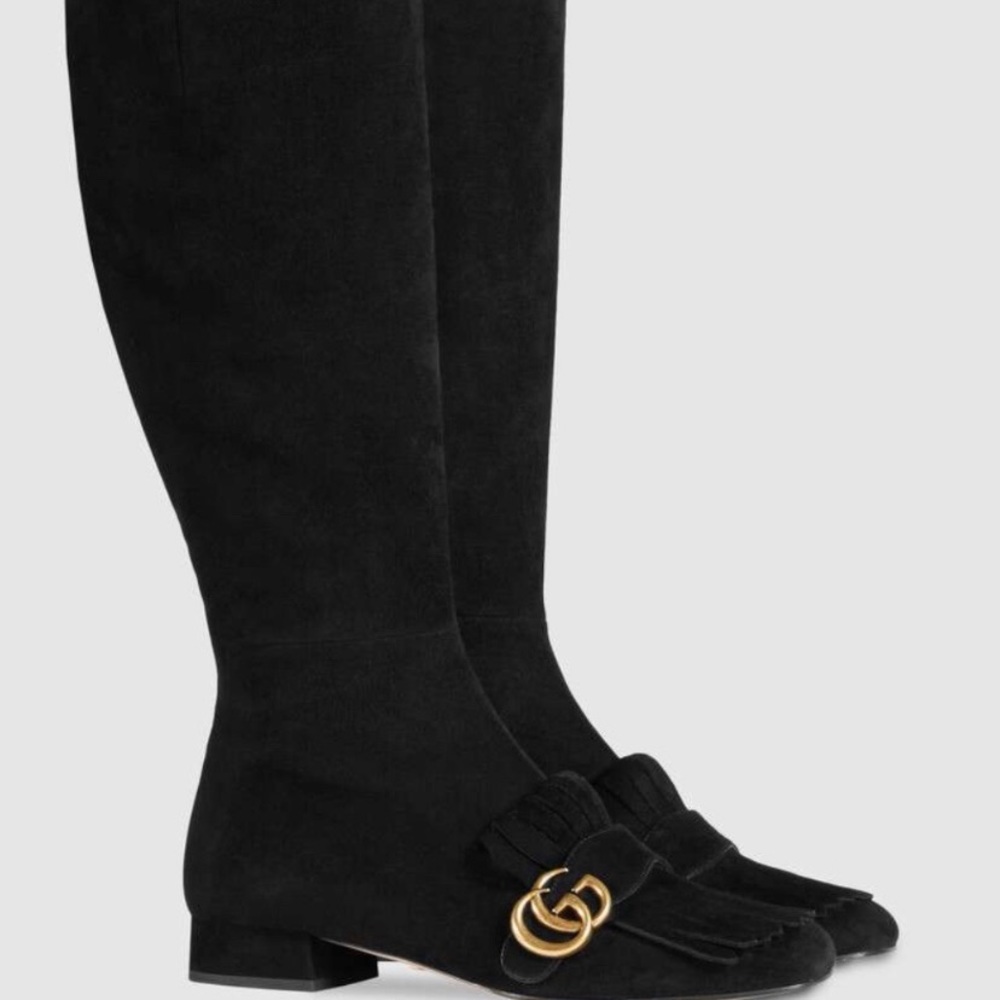 Gucci black Marmont Boots